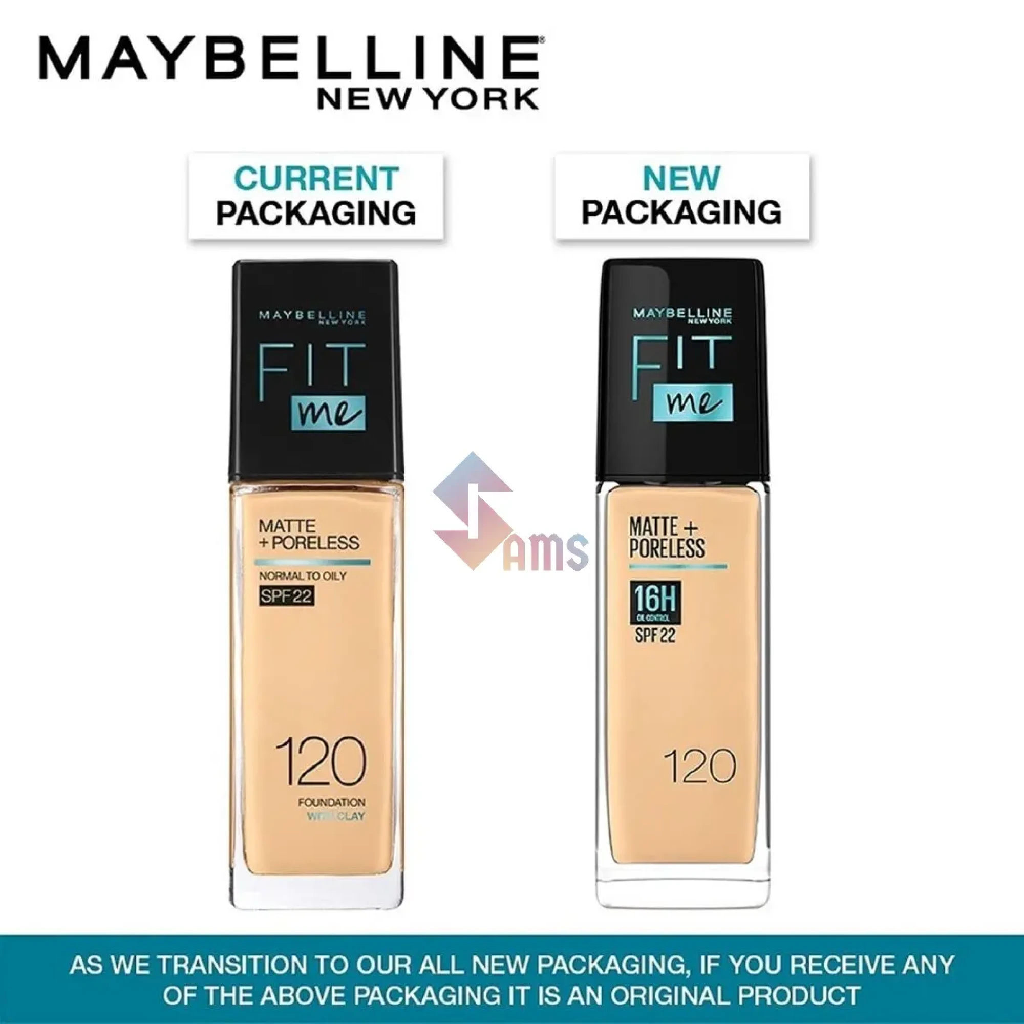 Maybelline Fit Me Matte Poreless Foudation 120 Ivory1.webp
